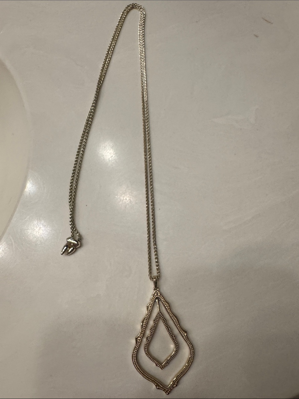 Kendra Scott Gold Layered Teardrop Pendant Necklace